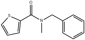 N-ベンジル-N-メチル-2-チオフェンカルボアミド 化学構造式