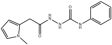 1-[[2-(1-methylpyrrol-2-yl)acetyl]amino]-3-phenylurea Structure