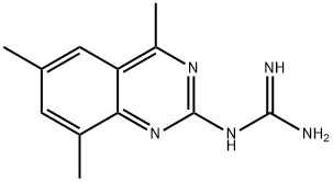 2-(4,6,8-trimethylquinazolin-2-yl)guanidine Struktur