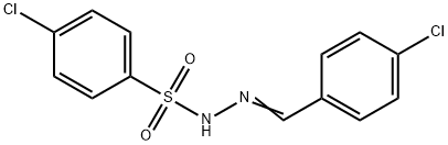 4-chloro-N-[(E)-(4-chlorophenyl)methylideneamino]benzenesulfonamide Struktur