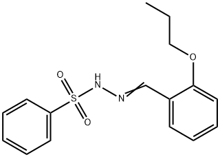 N-[(E)-(2-propoxyphenyl)methylideneamino]benzenesulfonamide Structure