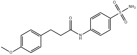 3-(4-methoxyphenyl)-N-(4-sulfamoylphenyl)propanamide Struktur