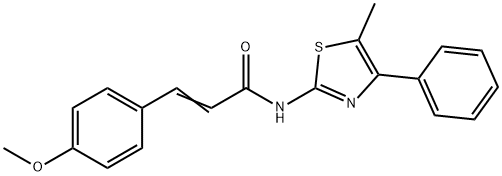 (E)-3-(4-methoxyphenyl)-N-(5-methyl-4-phenyl-1,3-thiazol-2-yl)prop-2-enamide Structure