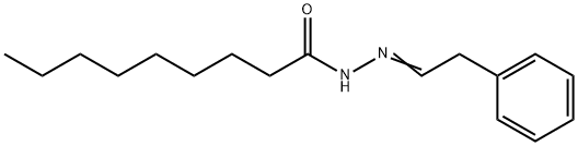 N-[(E)-2-phenylethylideneamino]nonanamide Structure