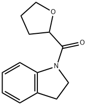 2,3-dihydroindol-1-yl(oxolan-2-yl)methanone Struktur