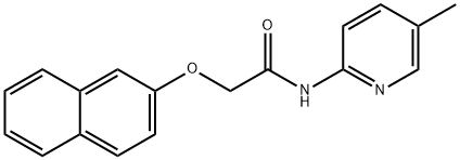 N-(5-methylpyridin-2-yl)-2-naphthalen-2-yloxyacetamide Structure