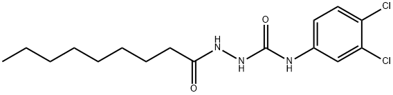 1-(3,4-dichlorophenyl)-3-(nonanoylamino)urea Structure