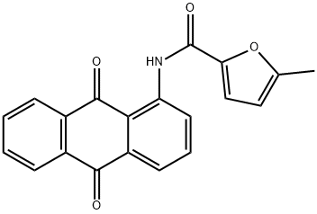 N-(9,10-dioxoanthracen-1-yl)-5-methylfuran-2-carboxamide 结构式