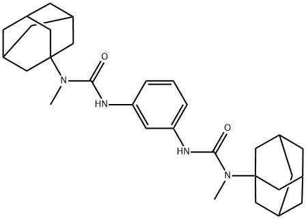 1-(1-adamantyl)-3-[3-[[1-adamantyl(methyl)carbamoyl]amino]phenyl]-1-methylurea Structure