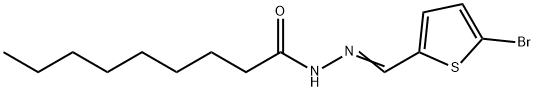 N-[(E)-(5-bromothiophen-2-yl)methylideneamino]nonanamide Structure