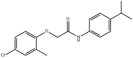 2-(4-chloro-2-methylphenoxy)-N-(4-propan-2-ylphenyl)acetamide Structure