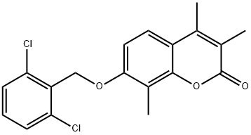 7-[(2,6-dichlorophenyl)methoxy]-3,4,8-trimethylchromen-2-one Structure