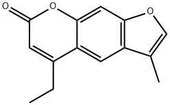 5-ethyl-3-methylfuro[3,2-g]chromen-7-one 结构式