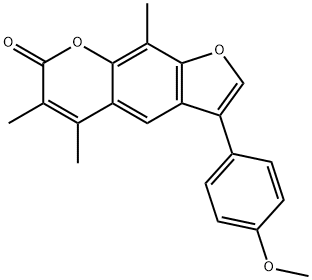 3-(4-methoxyphenyl)-5,6,9-trimethylfuro[3,2-g]chromen-7-one|