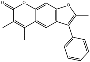2,5,6-trimethyl-3-phenylfuro[3,2-g]chromen-7-one,374762-70-6,结构式