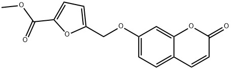 methyl 5-[(2-oxochromen-7-yl)oxymethyl]furan-2-carboxylate 化学構造式