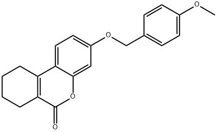 3-[(4-methoxyphenyl)methoxy]-7,8,9,10-tetrahydrobenzo[c]chromen-6-one,374767-88-1,结构式