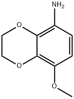 5-methoxy-2,3-dihydro-1,4-benzodioxin-8-amine 化学構造式