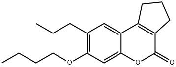 7-butoxy-8-propyl-2,3-dihydro-1H-cyclopenta[c]chromen-4-one Structure