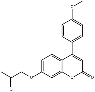 4-(4-methoxyphenyl)-7-(2-oxopropoxy)chromen-2-one|