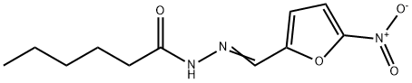 N-[(E)-(5-nitrofuran-2-yl)methylideneamino]hexanamide Structure