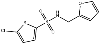 5-chloro-N-(furan-2-ylmethyl)thiophene-2-sulfonamide 化学構造式