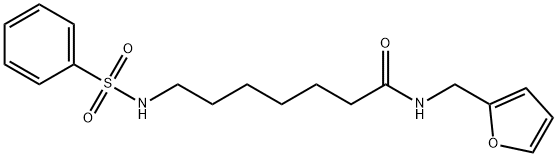 7-(benzenesulfonamido)-N-(furan-2-ylmethyl)heptanamide Structure