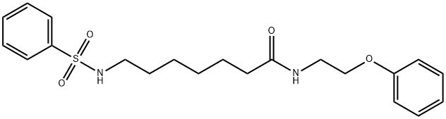 384861-76-1 7-(benzenesulfonamido)-N-(2-phenoxyethyl)heptanamide