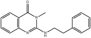 3-methyl-2-(2-phenylethylamino)quinazolin-4-one 化学構造式