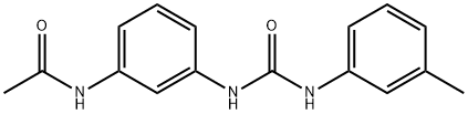 N-[3-[(3-methylphenyl)carbamoylamino]phenyl]acetamide Struktur
