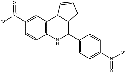 8-nitro-4-(4-nitrophenyl)-3a,4,5,9b-tetrahydro-3H-cyclopenta[c]quinoline,401651-00-1,结构式