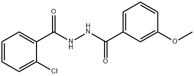 2-chloro-N'-(3-methoxybenzoyl)benzohydrazide 结构式