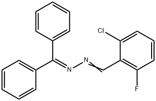 (E)-N-[(E)-(2-chloro-6-fluorophenyl)methylideneamino]-1,1-diphenylmethanimine Structure