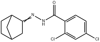 N-[(E)-3-bicyclo[2.2.1]heptanylideneamino]-2,4-dichlorobenzamide Structure