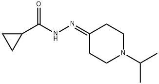 N-[(1-propan-2-ylpiperidin-4-ylidene)amino]cyclopropanecarboxamide Structure