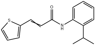 (E)-N-(2-propan-2-ylphenyl)-3-thiophen-2-ylprop-2-enamide Structure