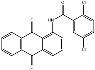 2,5-dichloro-N-(9,10-dioxoanthracen-1-yl)benzamide 化学構造式