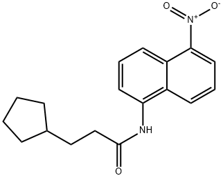 3-cyclopentyl-N-(5-nitronaphthalen-1-yl)propanamide|