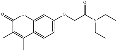 2-(3,4-dimethyl-2-oxochromen-7-yl)oxy-N,N-diethylacetamide Structure