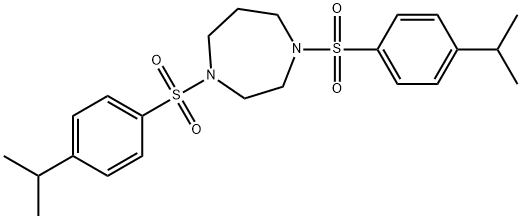 1,4-bis[(4-propan-2-ylphenyl)sulfonyl]-1,4-diazepane Structure