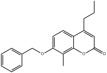 8-methyl-7-phenylmethoxy-4-propylchromen-2-one Structure