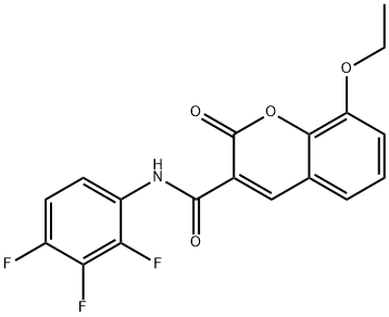 8-ethoxy-2-oxo-N-(2,3,4-trifluorophenyl)chromene-3-carboxamide Structure