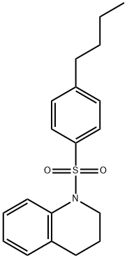 1-(4-butylphenyl)sulfonyl-3,4-dihydro-2H-quinoline Structure