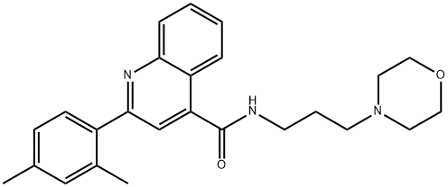 2-(2,4-dimethylphenyl)-N-(3-morpholin-4-ylpropyl)quinoline-4-carboxamide Structure