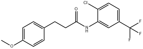 N-[2-chloro-5-(trifluoromethyl)phenyl]-3-(4-methoxyphenyl)propanamide Structure