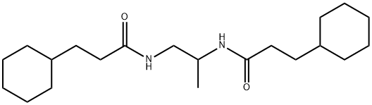 3-cyclohexyl-N-[2-(3-cyclohexylpropanoylamino)propyl]propanamide Structure