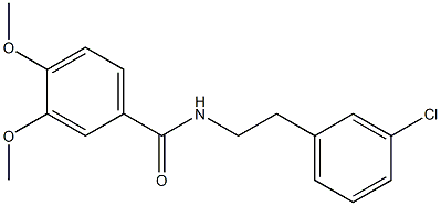 N-[2-(3-chlorophenyl)ethyl]-3,4-dimethoxybenzamide Structure