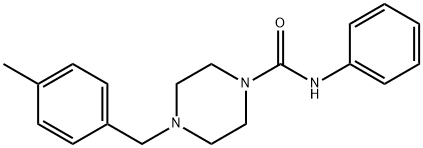 4-[(4-methylphenyl)methyl]-N-phenylpiperazine-1-carboxamide,439854-57-6,结构式