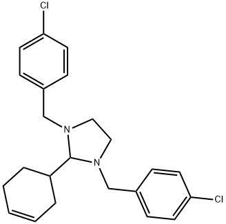 1,3-bis[(4-chlorophenyl)methyl]-2-cyclohex-3-en-1-ylimidazolidine Structure