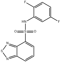 N-(2,5-difluorophenyl)-2,1,3-benzothiadiazole-4-sulfonamide Structure